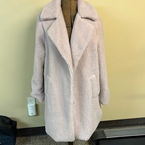 Women Teddy Coat Lapel Faux Shearling Coat Fuzzy FLeece Long Cardigan Coat